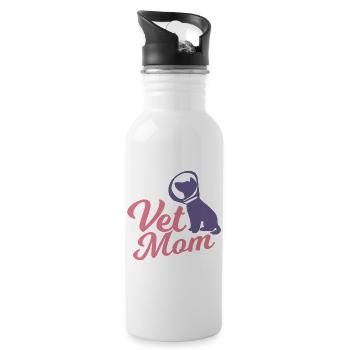 Veterinary Mother - Water bottle with straw - white - Right