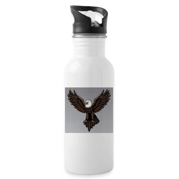 Aigle - Gourde avec paille intégrée - blanc - Droite