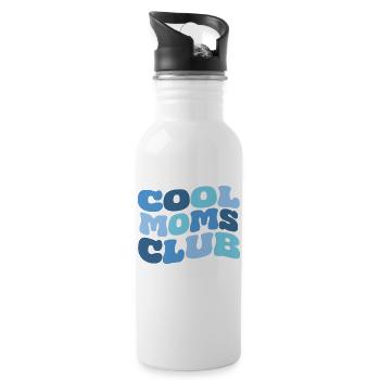 Cool Moms Club - Trinkflasche mit integriertem Trinkhalm - Weiß - Rechts