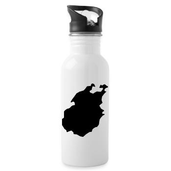 Paros - Trinkflasche mit integriertem Trinkhalm - Weiß - Rechts