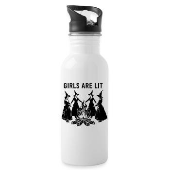 Halloween Tee for Women Funny - Trinkflasche mit integriertem Trinkhalm - Weiß - Rechts