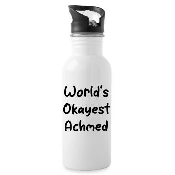 World's Okayest Achmed - Water bottle with straw - white - Right