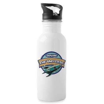Space Explorer - Explore the Universe - Water bottle with straw - white - Right