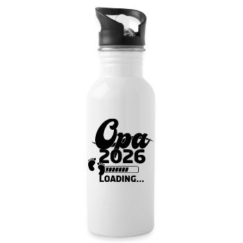 Opa 2026 Loading - Trinkflasche mit integriertem Trinkhalm - Weiß - Rechts