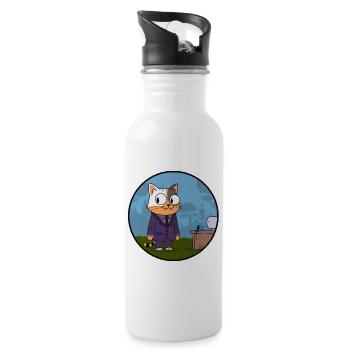 ABOGATO - Trinkflasche mit integriertem Trinkhalm - Weiß - Rechts