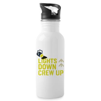 Theatre Technology Crew Stage Technician Sound - Water bottle with straw - white - Right