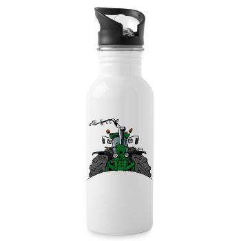 0350_GroeneTrekker_3350 - Water bottle with straw - white - Right