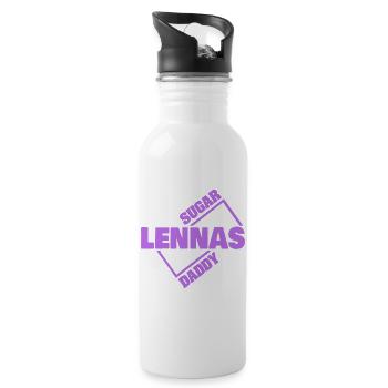 Lennas - Gourde avec paille intégrée - blanc - Droite