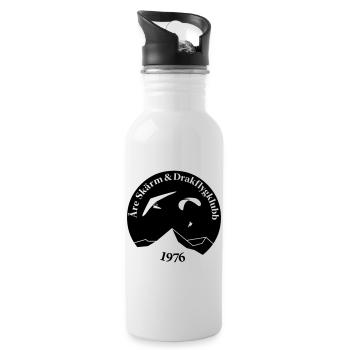 Åre Screen and Kite Flying Club Logo - Water bottle with straw - white - Right