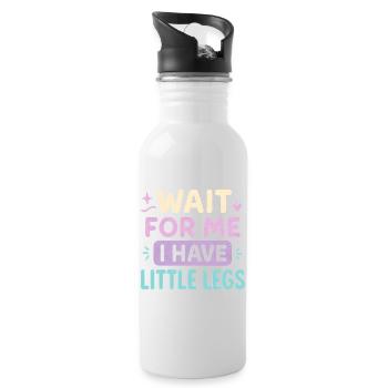 Cute Saying Humor Meme Funny Gift Idea - Water bottle with straw - white - Right