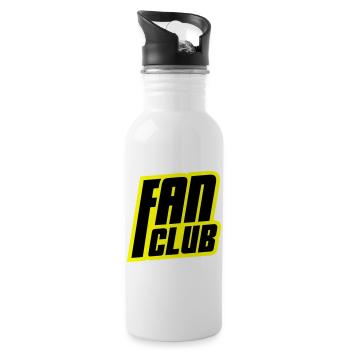 Fan Club - Water bottle with straw - white - Right