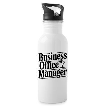 Responsable du bureau commercial - Gourde avec paille intégrée - blanc - Droite