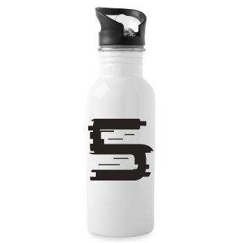 5 - Water bottle with straw - white - Right