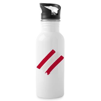 Austria - Water bottle with straw - white - Right