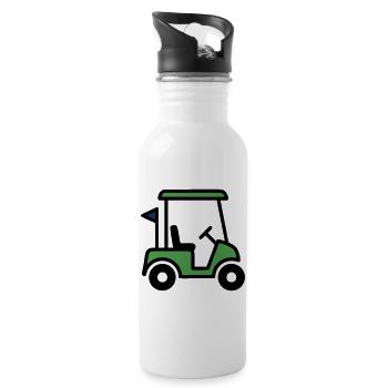 Voiturette de golf Voiture de golf Club de golf Hommes - Gourde avec paille intégrée - blanc - Droite