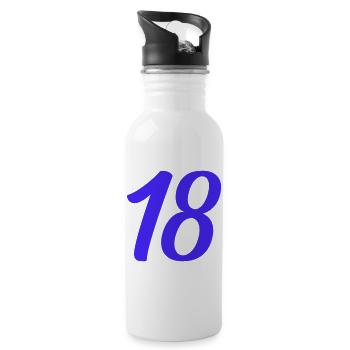 18- - Gourde avec paille intégrée - blanc - Droite