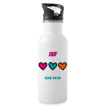 Bachelorette party. BRIDE. TEAM. TEAM MARIEE. BRIDE-TO-BE - Water bottle with straw - white - Right