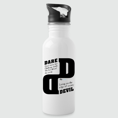 dare - Drinkfles met geïntegreerd rietje
