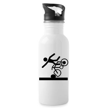 PictoVélo - Trinkflasche mit integriertem Trinkhalm - Weiß - Rechts