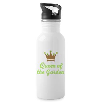 Garten - Trinkflasche mit integriertem Trinkhalm - Weiß - Rechts