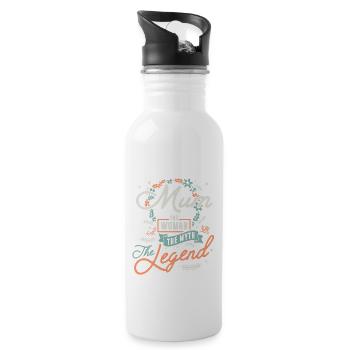 Mum - Water bottle with straw - white - Right