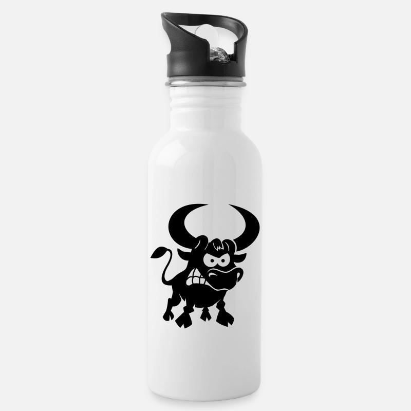 vl087a_stier_1c - Gourde avec paille intégrée - blanc