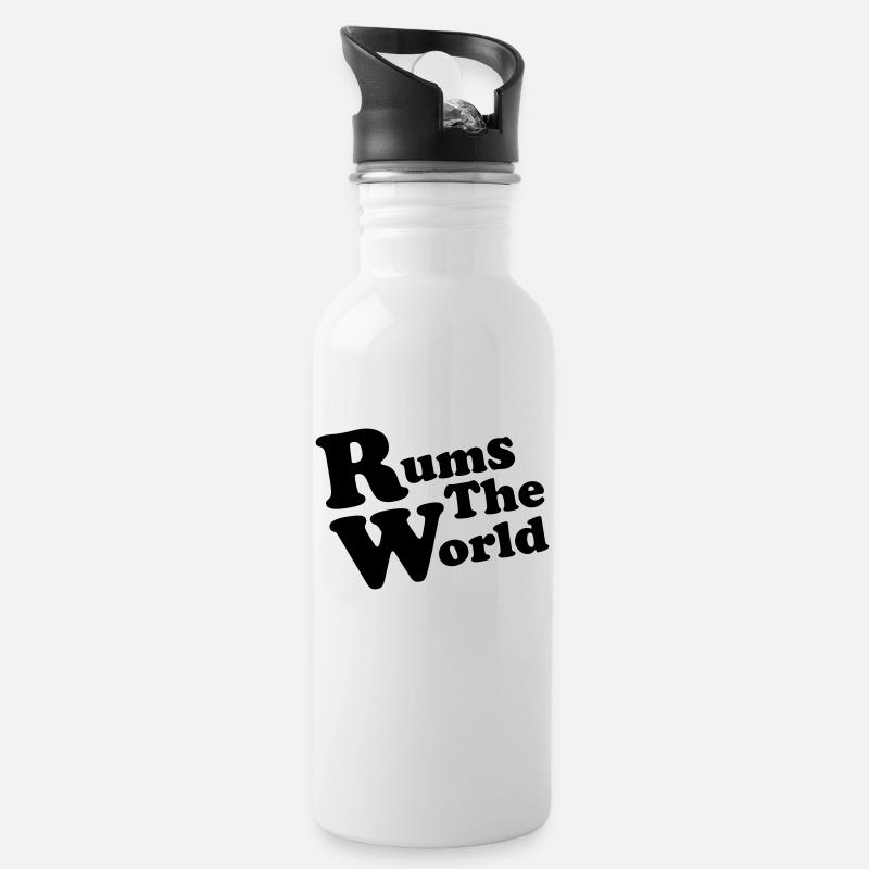 rhums - Gourde avec paille intégrée - blanc
