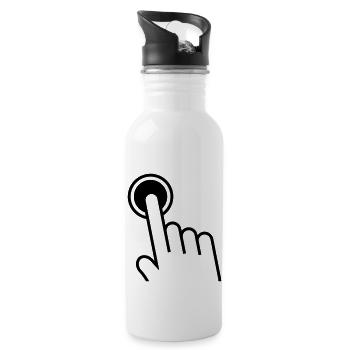 touch__f1 - Water bottle with straw - white - Right