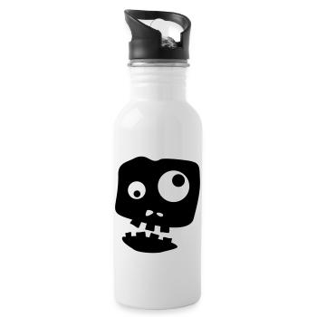 Zombie - Trinkflasche mit integriertem Trinkhalm - Weiß - Rechts