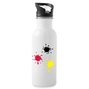 Art, paint (super cheap!) - Water bottle with straw - white - Right