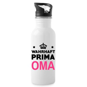 Grandma Gran Oma Grand-Mère Grand Mere - Water bottle with straw - white - Right