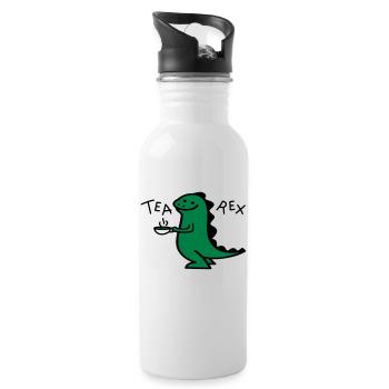Dino as Tea Rex - Gourde avec paille intégrée - blanc - Droite