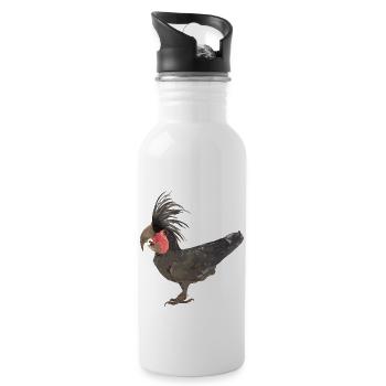 The palm cockatoo - Water bottle with straw - white - Right