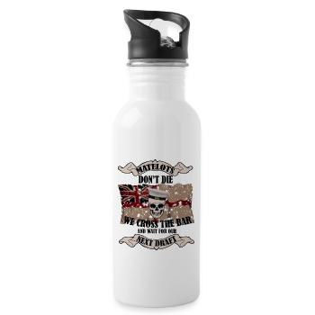 Cross the Bar2 - Water bottle with straw - white - Right