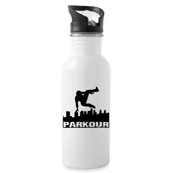 Parkour - Water bottle with straw - white - Right