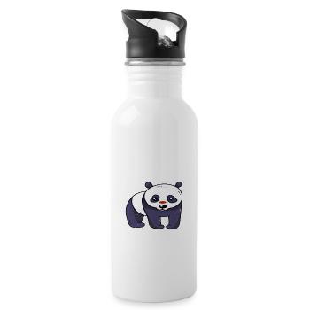 Just A Girl Who Loves Pandas. Panda Girl - Water bottle with straw - white - Right