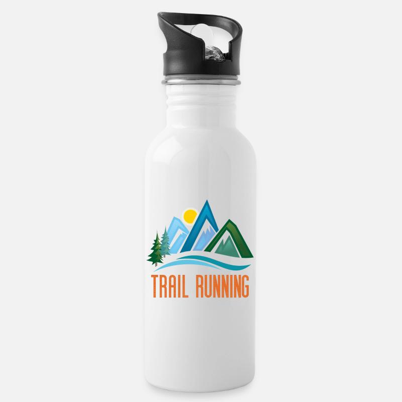Trail Running - Gourde avec paille intégrée - blanc