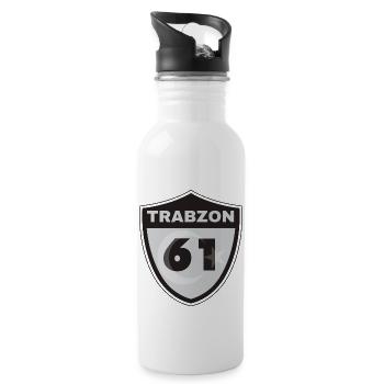 Trabzon - Trinkflasche mit integriertem Trinkhalm - Weiß - Rechts