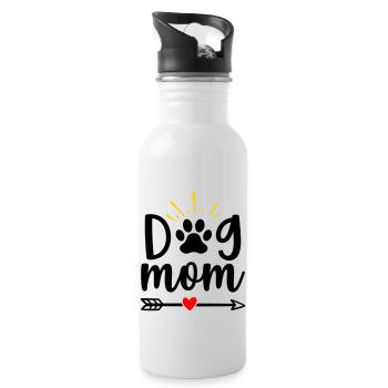 Maman chien - Gourde avec paille intégrée - blanc - Droite