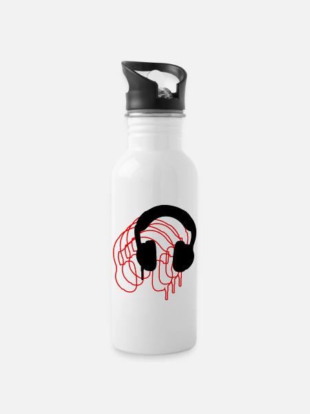 Casque - Gourde avec paille intégrée - blanc