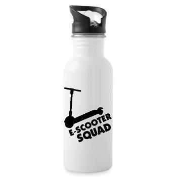 E-Scooter Roller Scooter - Trinkflasche mit integriertem Trinkhalm - Weiß - Rechts