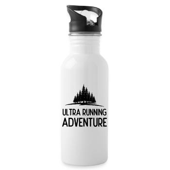 Ultra Running Advrenture - Trinkflasche mit integriertem Trinkhalm - Weiß - Rechts