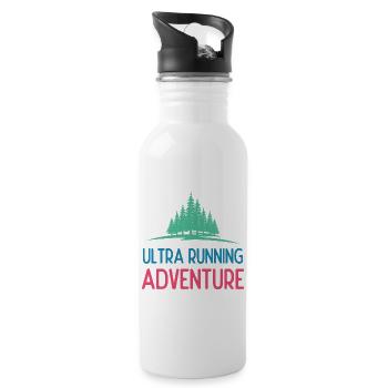Ultra Running Advrenture - Trinkflasche mit integriertem Trinkhalm - Weiß - Rechts