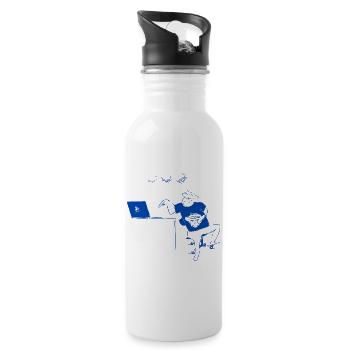 The password - Water bottle with straw - white - Right