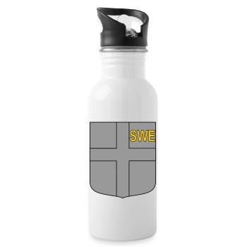 eng tactical shield - Water bottle with straw - white - Right