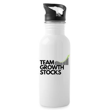 TEAM GROWTH STOCKS - Trinkflasche mit integriertem Trinkhalm - Weiß - Rechts