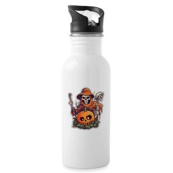 witch 5 - Trinkflasche mit integriertem Trinkhalm - Weiß - Rechts