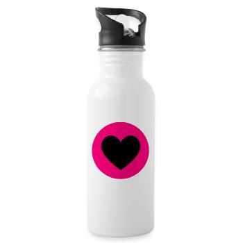 NWE | Emma Design - Water bottle with straw - white - Right