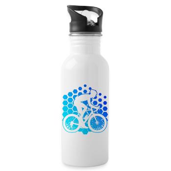 Cyclisme de route Vélo de route Vélo de route Cycliste de route - Gourde avec paille intégrée - blanc - Droite