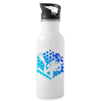 Men's Women's Diver Diving Diving Diver - Water bottle with straw - white - Right